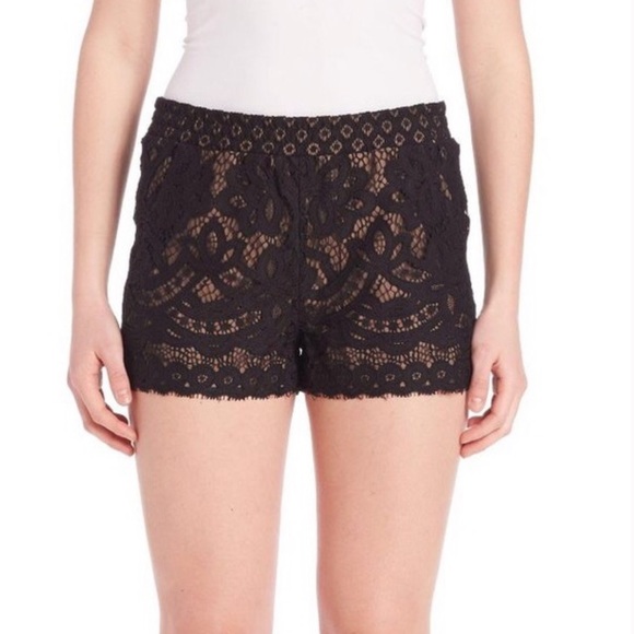 BCBGMaxAzria Black Lace Shorts with Pockets Size Small - Picture 4 of 12